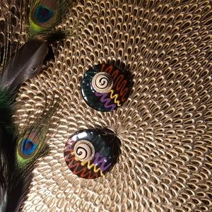 Unique Multicolored  Retro Earrings